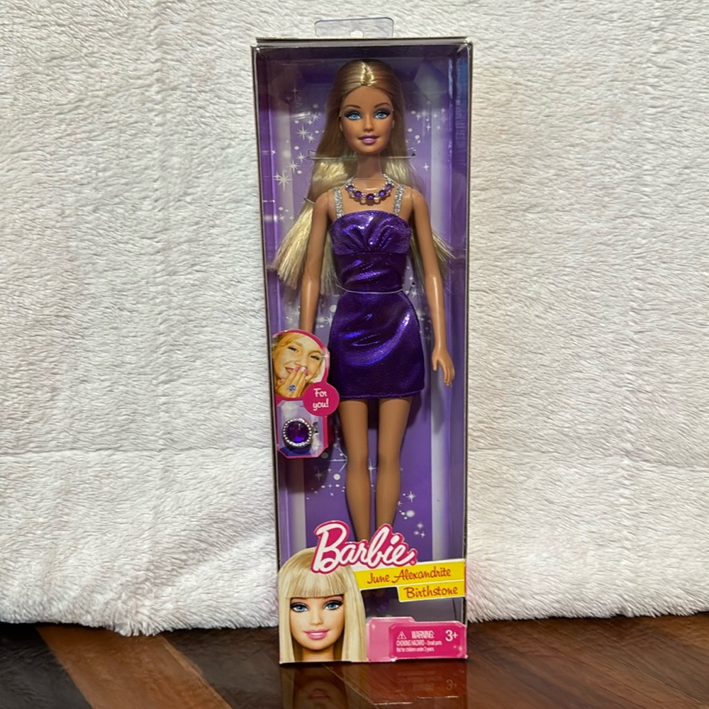 Mattel Barbie 2011 June Alexandrite Birthstone